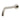 Caral baduitloop rond 25 cm 1/2'' geborsteld staal PVD