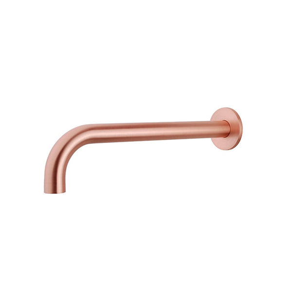 Caral baduitloop rond 30 cm 1/2'' geborsteld koper