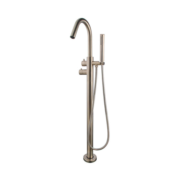 Caral mitigeur thermostatique de baignoire autoportant acier brossé PVD