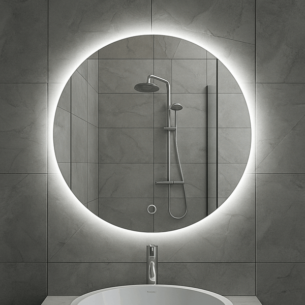 Miroir rond Soul Wiesbaden avec éclairage LED et chauffage 80 cm