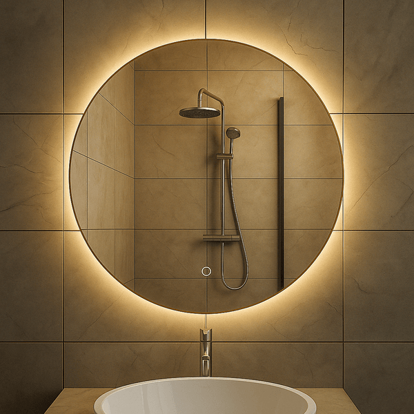 Miroir rond Soul Wiesbaden avec éclairage LED et chauffage de 100 cm