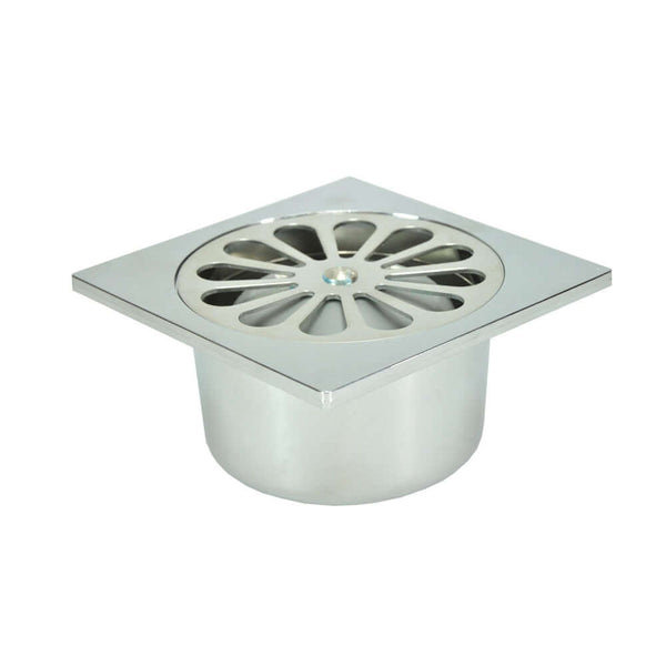 Chroom ABS Douchegoot Wiesbaden 10x10 Fond 40 mm