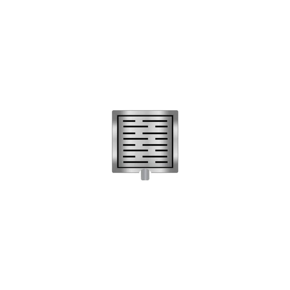 DutchLine Douchegoot met flens en rooster - RVS - 150x150mm