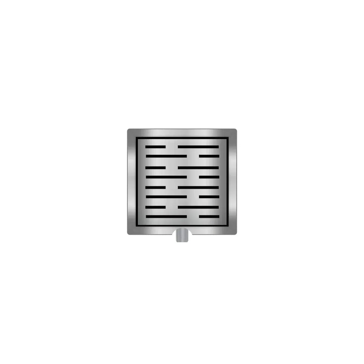 DutchLine Douchegoot met flens en rooster - RVS - 200x200mm