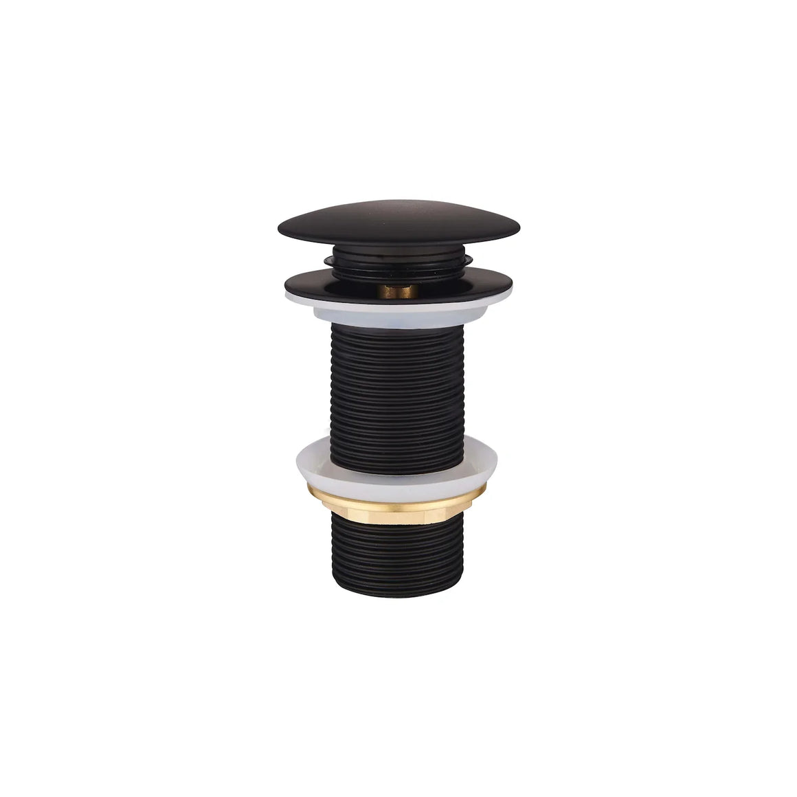 DutchLine Afvoerplug - Extra Lange Clickwaste 10cm – Mat Zwart