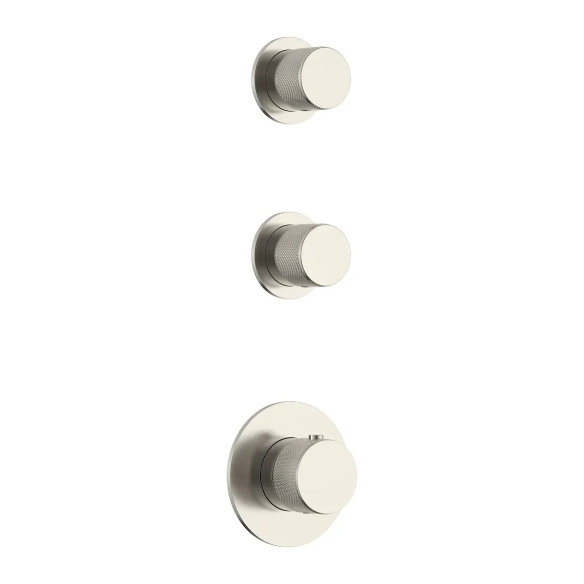 DutchLine Grip 3-Weg Thermostische Douchekraan – Geborsteld Staal