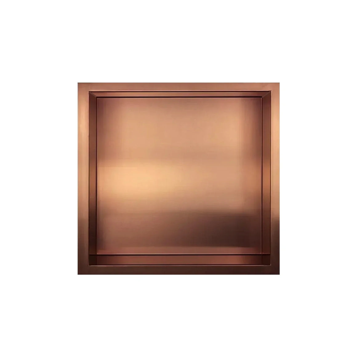 DutchLine Inbouw Nis - Niet betegelbaar - 300x300x100 – Geborsteld koper