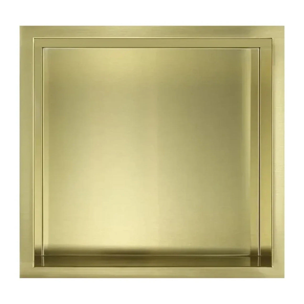 DutchLine Inbouw Nis - Niet betegelbaar - 300x300x100 – Geborsteld messing Goud