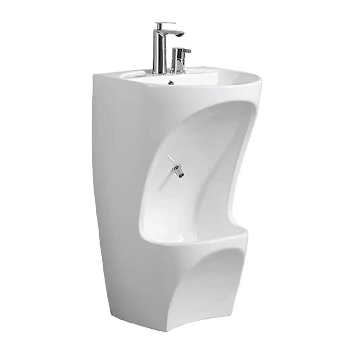 DutchLine Keramische Wastafel DUO WUDU - Glans Wit