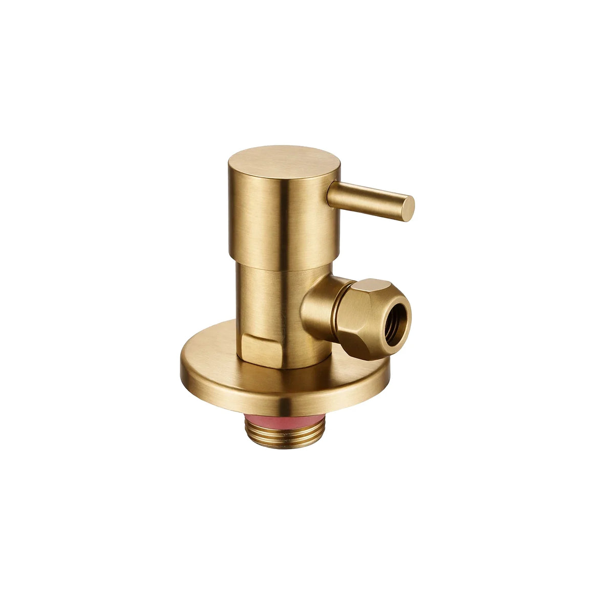 DutchLine Luxe Stopkraan - Geborsteld Messing Goud - 1/2×3/8