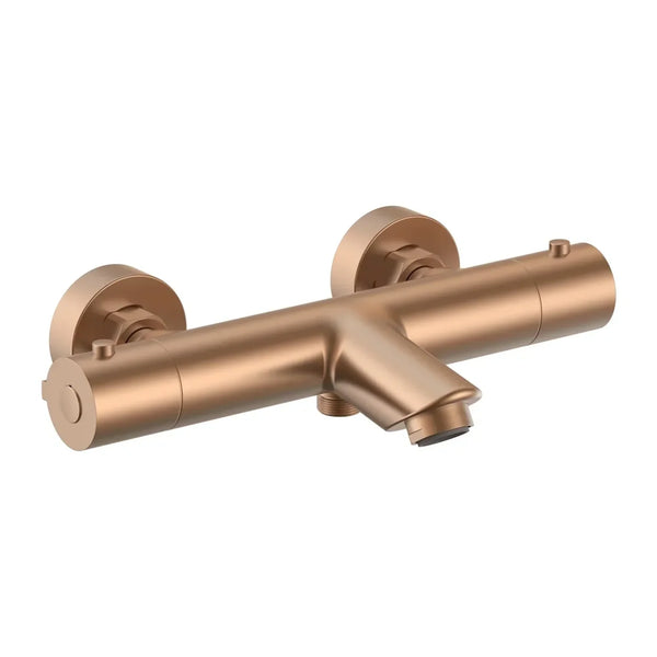 DutchLine Thermostatische Badkraan - S-Line - Geborsteld Brons
