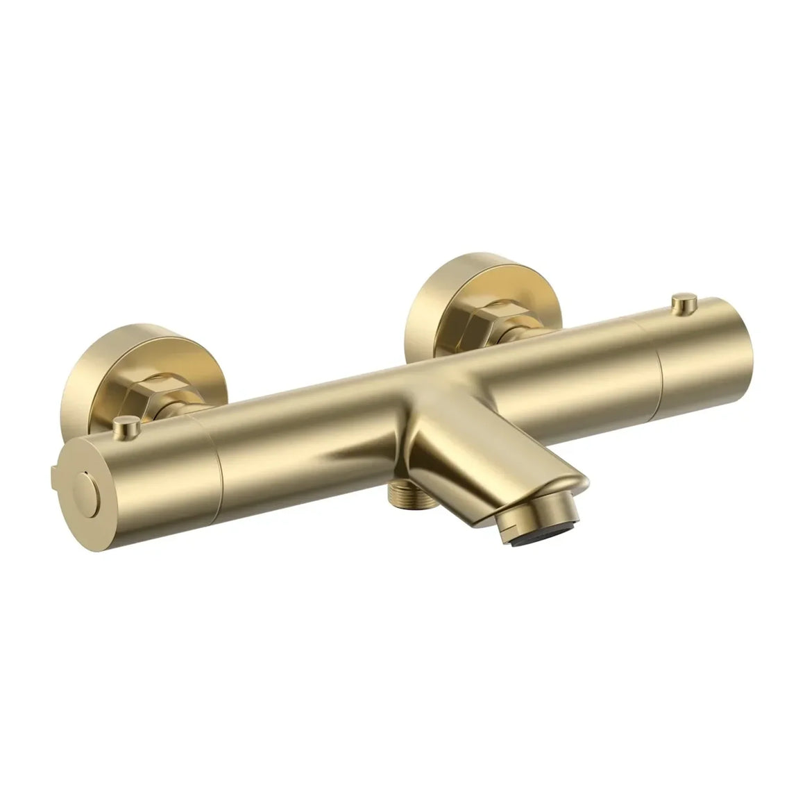 DutchLine Thermostatische Badkraan - S-Line - Geborsteld messing Goud