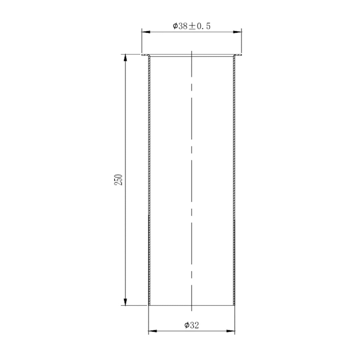 DutchLine Sifon Vloerbuis – Chroom