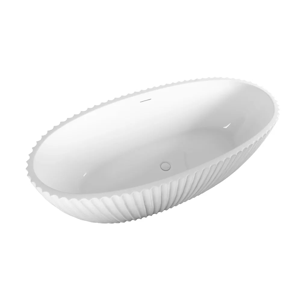 DutchLine Vrijstaand Bad Schelp - Glans Wit - 1800x800x580