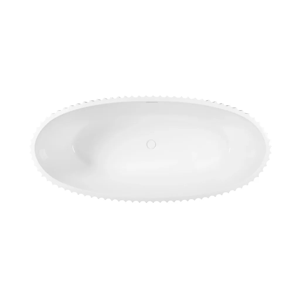 DutchLine Vrijstaand Bad Schelp - Glans Wit - 1800x800x580