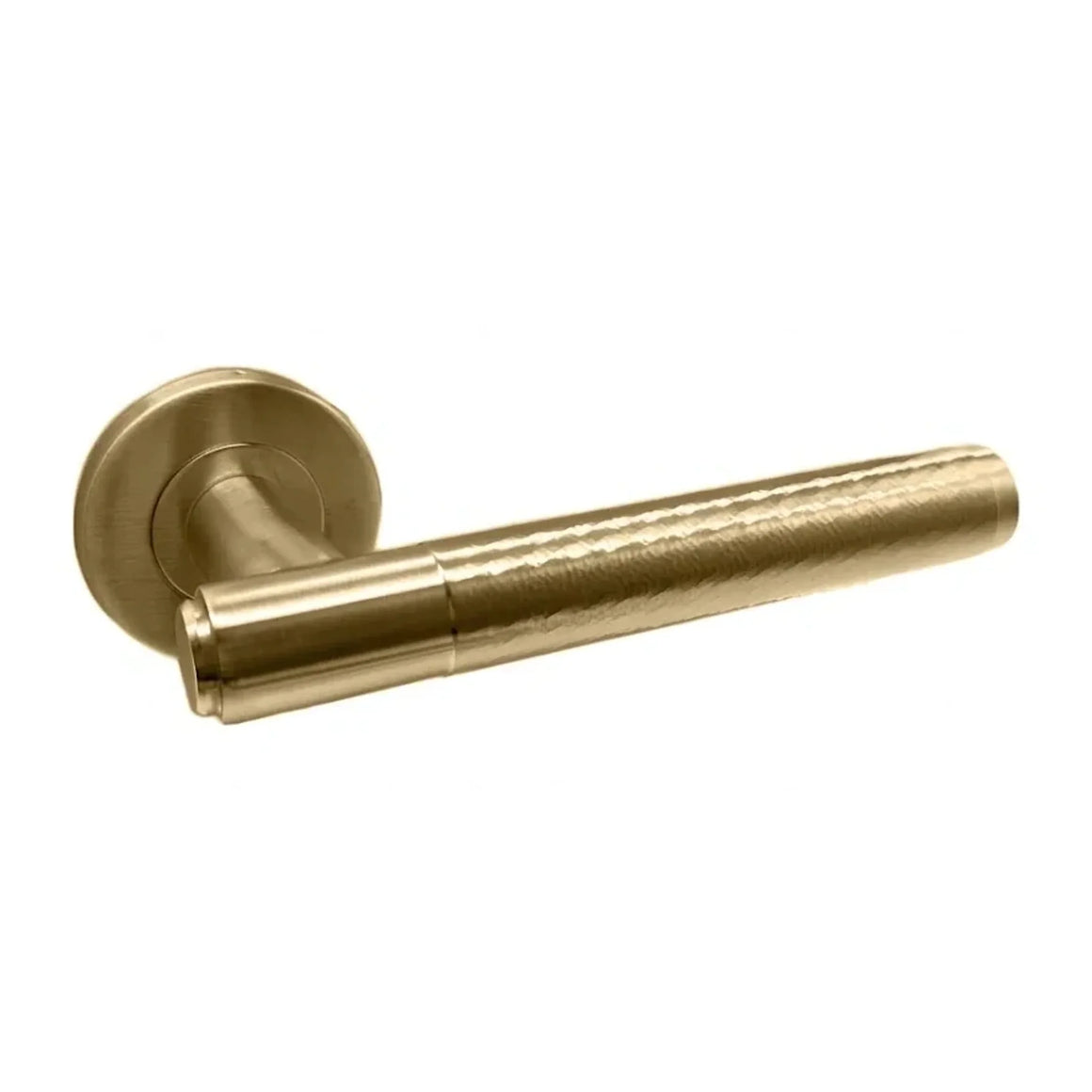 DutchLine Hammer Deurkruk - Geborsteld Messing