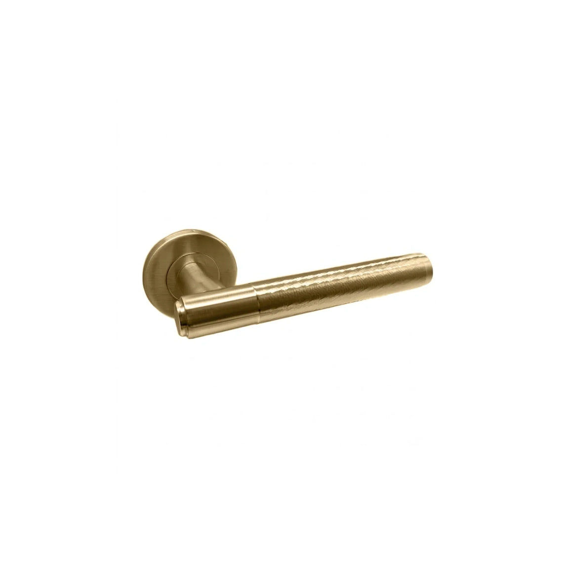 DutchLine Hammer Deurkruk - Geborsteld Messing