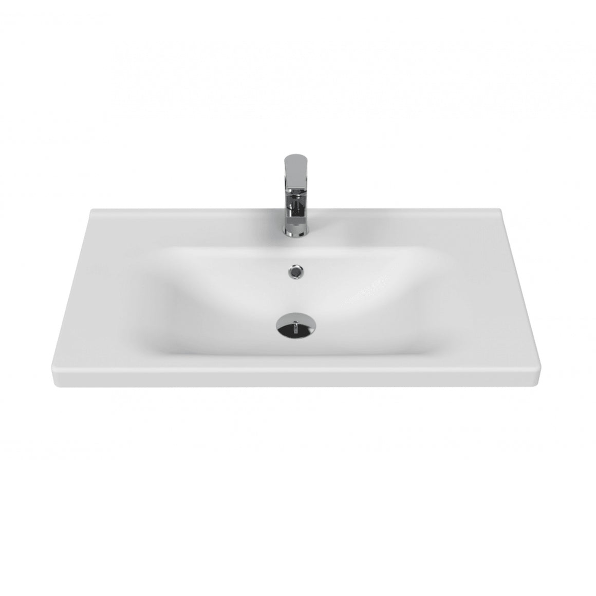 Creavit Eksen EK080 wastafel EK080-00CB00E-0000 glanzend wit - productfoto