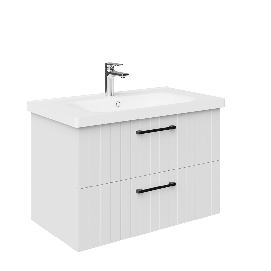 Creavit Eksen EK080 wastafel EK080-00CB00E-0000 glanzend wit - tweede sfeerbeeld