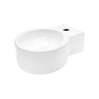 ALONI FONTEIN - ZONDER OVERLOOP - MET KRAANGAT - KERAMIEK - 28X16X35CM GLANZEND WIT