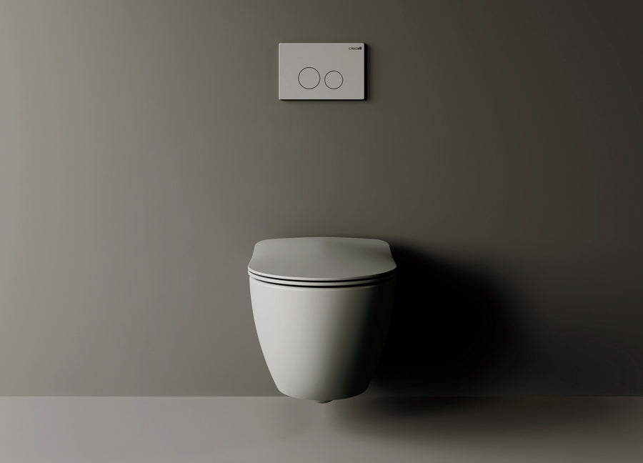 CREAVIT Rimoff ophang Wc - Koel grijs
