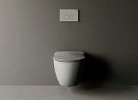 CREAVIT DUCK WC-ZITTING - D-MODEL - SLIM DESIGN - SOFT CLOSE - QUICK RELEASE - DUROPLAST - RVS SCHARNIEREN - KOEL GRIJS