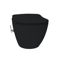 Creavit Free FE322-34KK00E-0004 hangtoilet houtskool zwart zijaanzicht