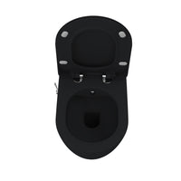 CREAVIT FREE HANGTOILET MET BIDET - RANDLOOS - MET BIDETKRAAN KOUD EN WARM WATER - ZONDER ZITTING - HOUTSKOOL ZWART