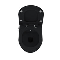 Creavit Free FE322-34KK00E-0004 hangtoilet houtskool zwart bovenaanzicht open zitting