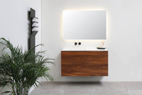 INK onderkast P2O decor noten - sfeerbeeld badkamer