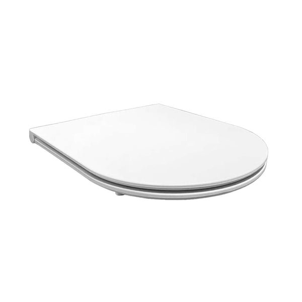 Abattant de toilette Flatline à fermeture douce avec libération rapide Wiesbaden mat blanc