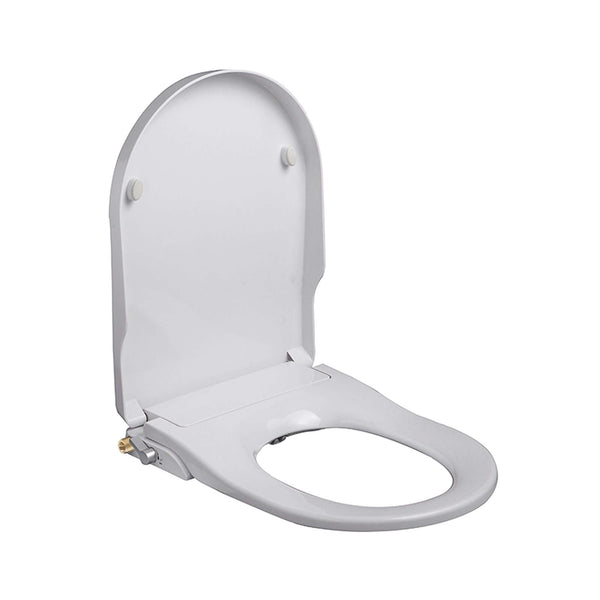 Abattant de toilette sans courant Wiesbaden avec pulvérisateur blanc