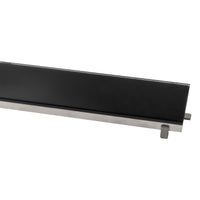 ALONI GLASROOSTER DOUCHEGOOT ZWART 100CM