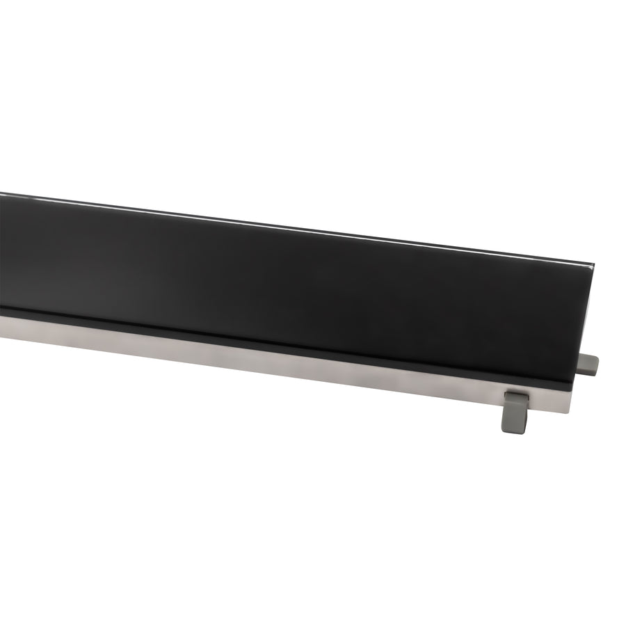 ALONI Glasrooster Douchegoot Zwart 60CM