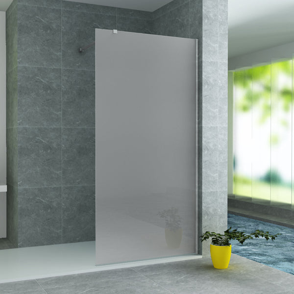 Aloni Glaswand voor Inloopdouche - 1000 × 2000 mm - MAT GLAS