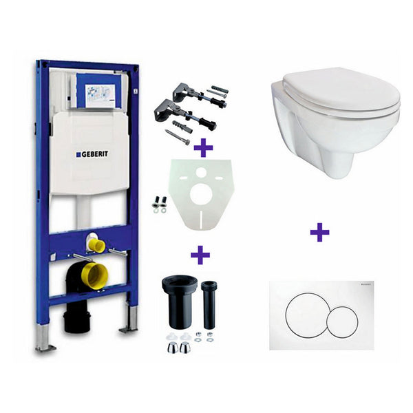 Geberit UP-320 + Trevi un pack + Sigma 01 blanc