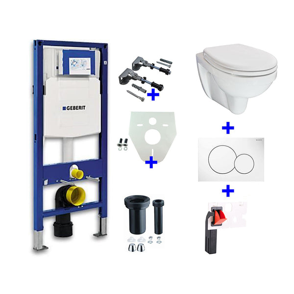 Geberit UP-320 + porte-bloc WC + Trevi O.P. + Sigma 01 blanc