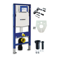Geberit UP320 Complete Toiletset – VitrA Sento Wit met Bidet, Toiletbril & Sigma Drukplaat