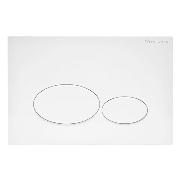 Geberit Up320 24,6x16,4 cm Plaque de commande Blanc brillant, Wiesbaden