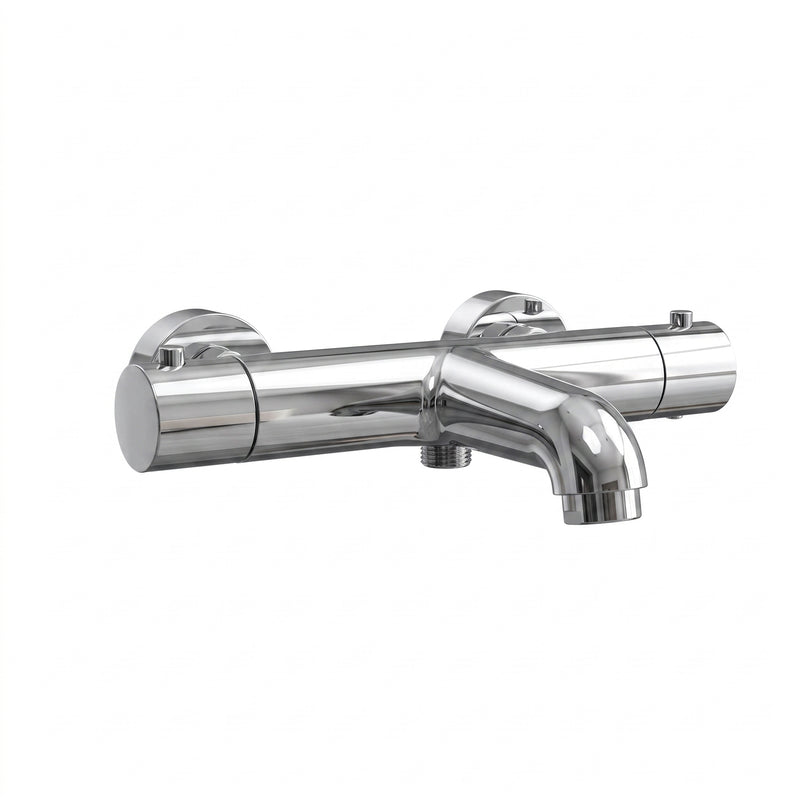 Aloni Pulse Bad - en douchemengkraan - thermostatisch - Chroom