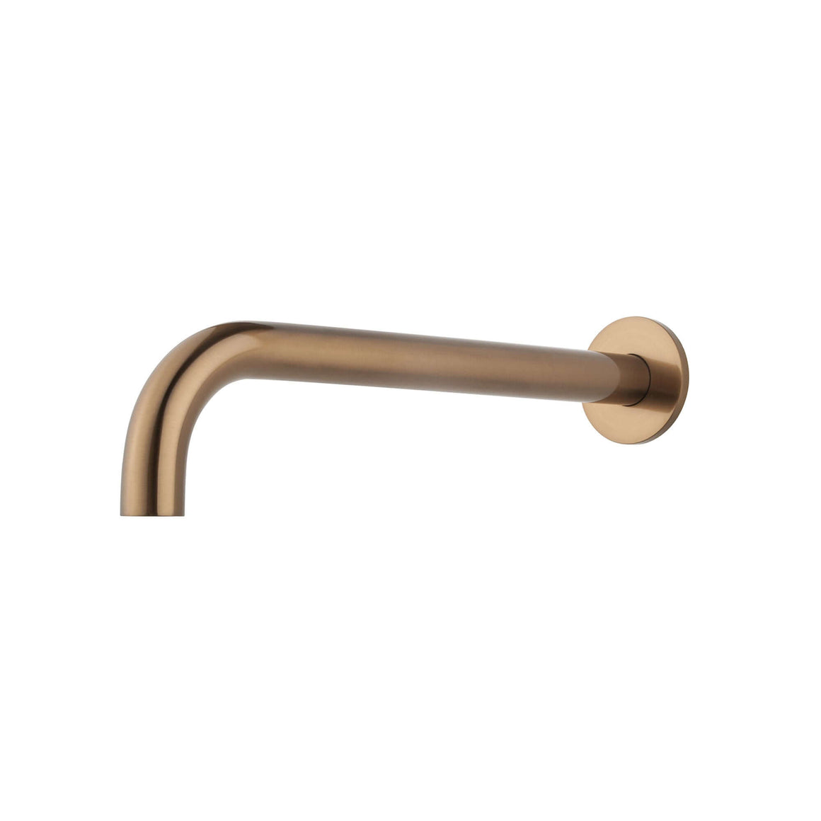 Caral baduitloop rond 30 cm 1/2'' geborsteld brons koper PVD