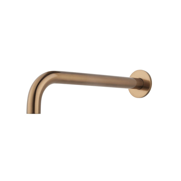 Bec de baignoire encastré Wiesbaden Caral rond 30 cm 1/2 brossé bronze cuivre