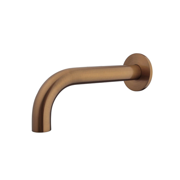 Bec rond encastré Wiesbaden 20 cm 1/2" bronze brossé cuivre