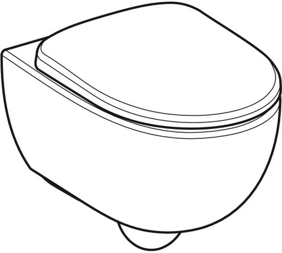 Geberit Selnova Premium Hangtoilet Set – Inclusief Softclose Toiletbril – Rimless Diepspoel – Glans Wit – 36x53 cm