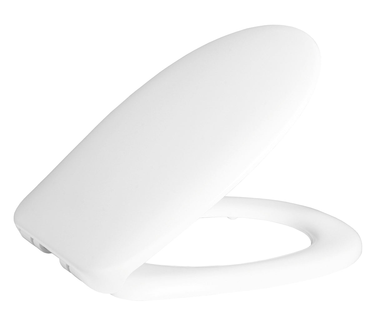 CREAVIT CINAR WC-ZITTING - SOFT CLOSE - QUICK RELEASE - DUROPLAST - RVS SCHARNIEREN - GLANZEND WIT