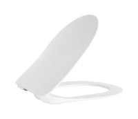 CREAVIT DUCK WC-ZITTING - D-MODEL - SLIM DESIGN - SOFT CLOSE - QUICK RELEASE - DUROPLAST - RVS SCHARNIEREN - GLANZEND WIT