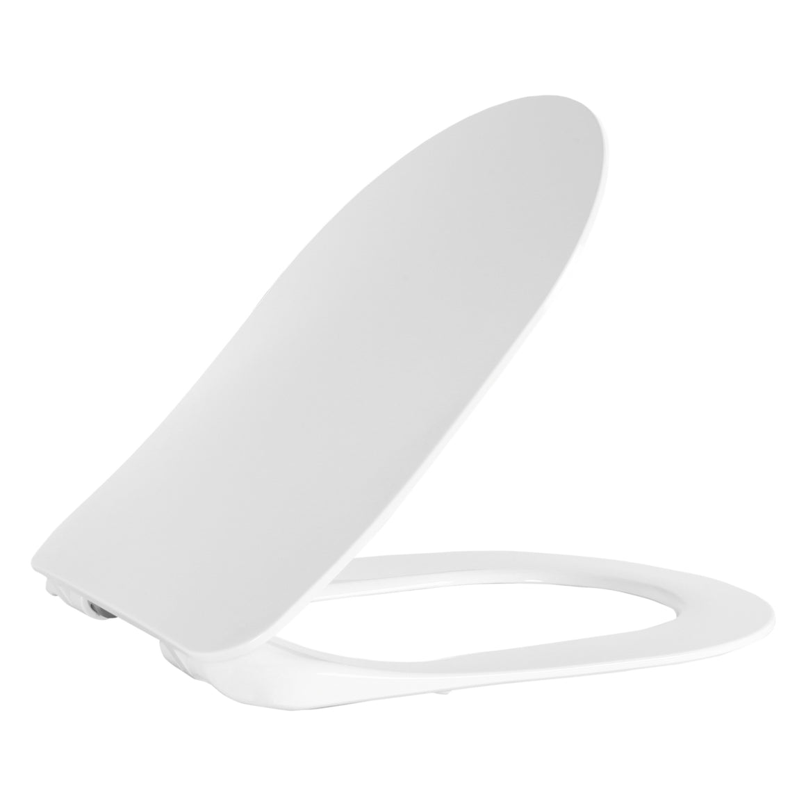 CREAVIT Nora Wc-zitting D-model Glanzend Wit