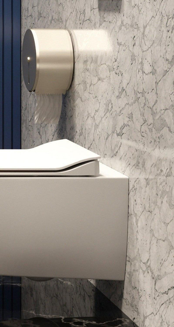 CREAVIT Elegant Wc-zitting - D-model - Soft Close - quick release - Duroplast - RVS scharnieren - Glanzend Wit