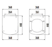 Creavit Loop KC1103.01.0000E glanzend wit - technische tekening