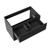 ALONI HAYAT WASTAFELONDERKAST - 2 LADES - SOFTCLOSE - GREEPLOOS - 79,5X50X45 CM - MAT ZWART